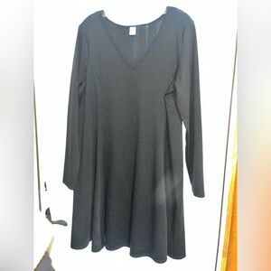 Old Navy Black Long Sleeve Dress